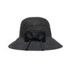 Women Summer Folding Wide Large Brim Shape Beach Sunscreen Cap Cute Big Bow Solid Straw Outdoor Hats Sun Hat