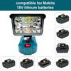 LED Work Light for Makita 18V Battery Flashlight Portable Flood Light Cordless Light for Outdoor Emergencies Job Site Lighting