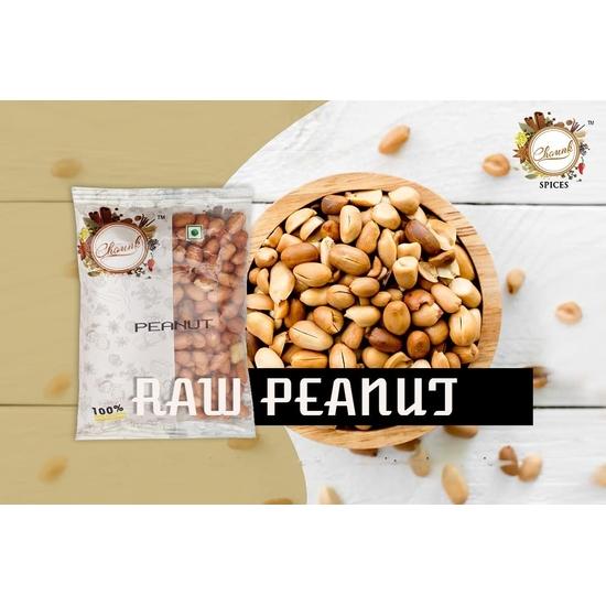 Chounk Rohe Erdnüsse – 500g (100g x 5er-Pack) | Erdnuss | Moongphali | Nilakadalai | Kappalandi | Verusanaga | Shenga | Ungeschälte Erdnüsse