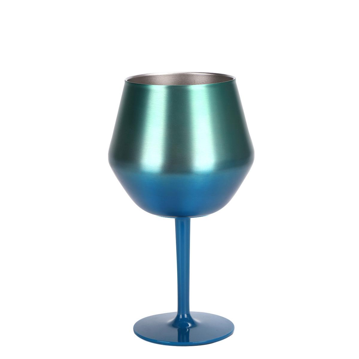 

14 унций Съемный бокал двойного назначения Бокал для красного вина Бар U-образная кофейная чашка 304 нержавеющая сталь Термоизоляционная чашка для воды 14oz зелёный