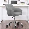 SONGMICS Office Chair, Comfortable Desk Chair, Height-Adjustable Computer Chair, Holds up to 120 kg, Steel Frame, Imitation Linen, Breathable