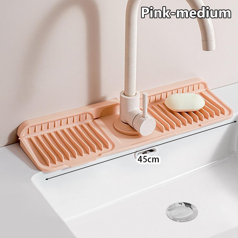 1Pcs Silicone Quick-drying Sink Mat Drying Pad Draining Mat  for Bathroom Kitchen Sink Faucet