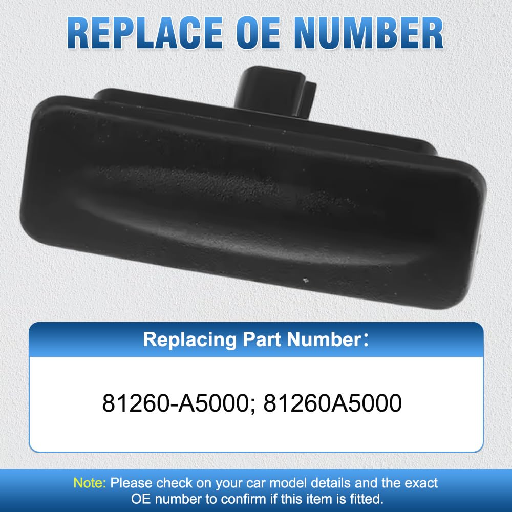 Riloer Trunk Release Switch, 1PC Car 2 Pins Trunk Opener Switch Button, Tailgate Release Button Compatible with Hyundai Elantra GT Base 2.0L L4 - Gas