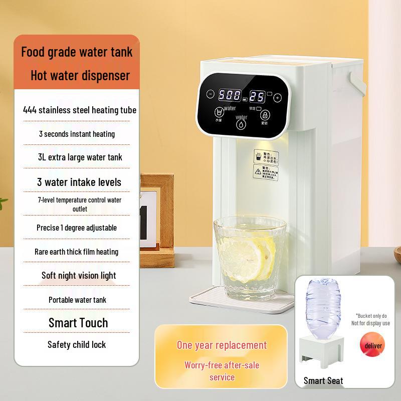 Dual-Use Desktop Water Dispenser: Cold & Instant Hot Water Purifier with 3-Second Rapid Heating