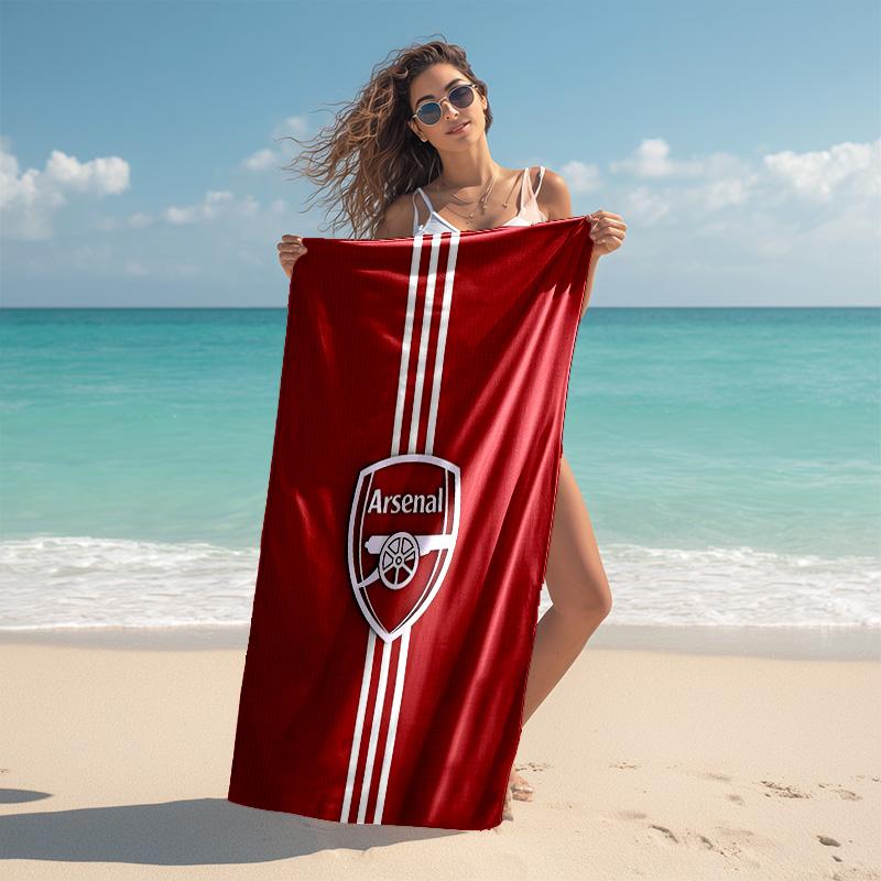 1pc A-Arsenal Beach Towel, Comfortable and Thick, and Swimming/Bath/Picnic/Camping Towel, Suitable for Seaside Beaches