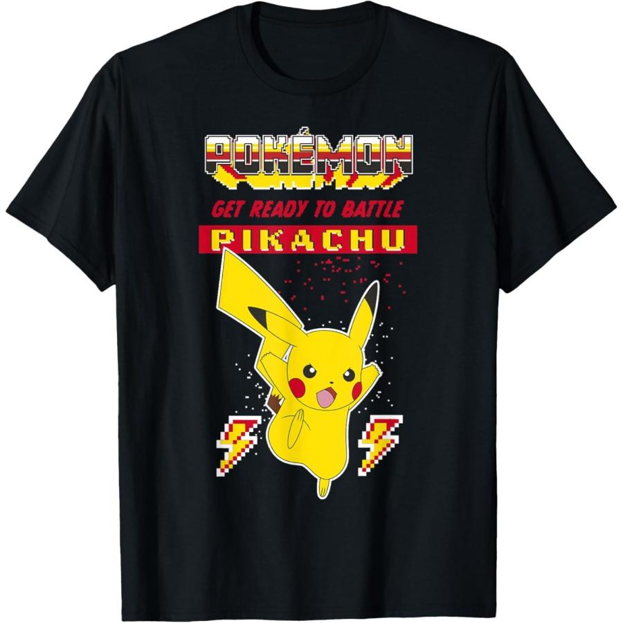 Pokémon Pikachu Get Ready To Battle Poster T-Shirt XXXXXL чёрный