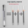 Super Large Capacity Quick-Dry Black Gel Pen - 0.5mm, Ideal for Students and Teachers