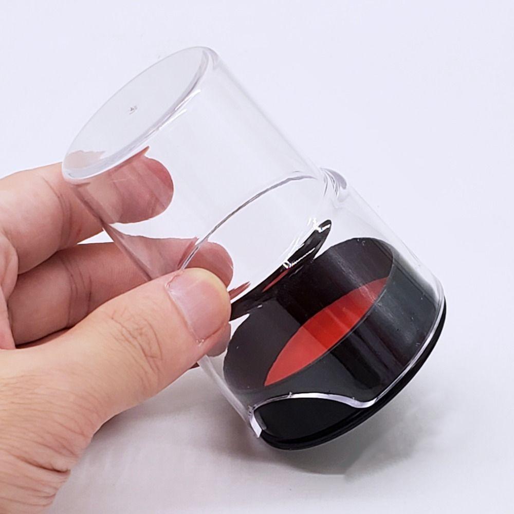 Transparent Stamp Ink Pad Efficient Stamp Cachet Box Multifuntion Inkpad with Cover  Finance