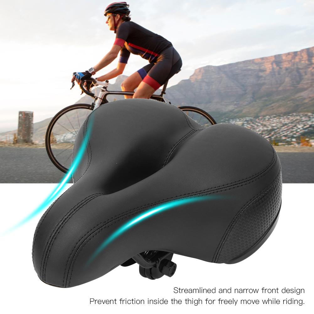 Soft Bike Seat Cushion Waterproof Comfortable Bicycle Saddle Replacement with Rain Cover
