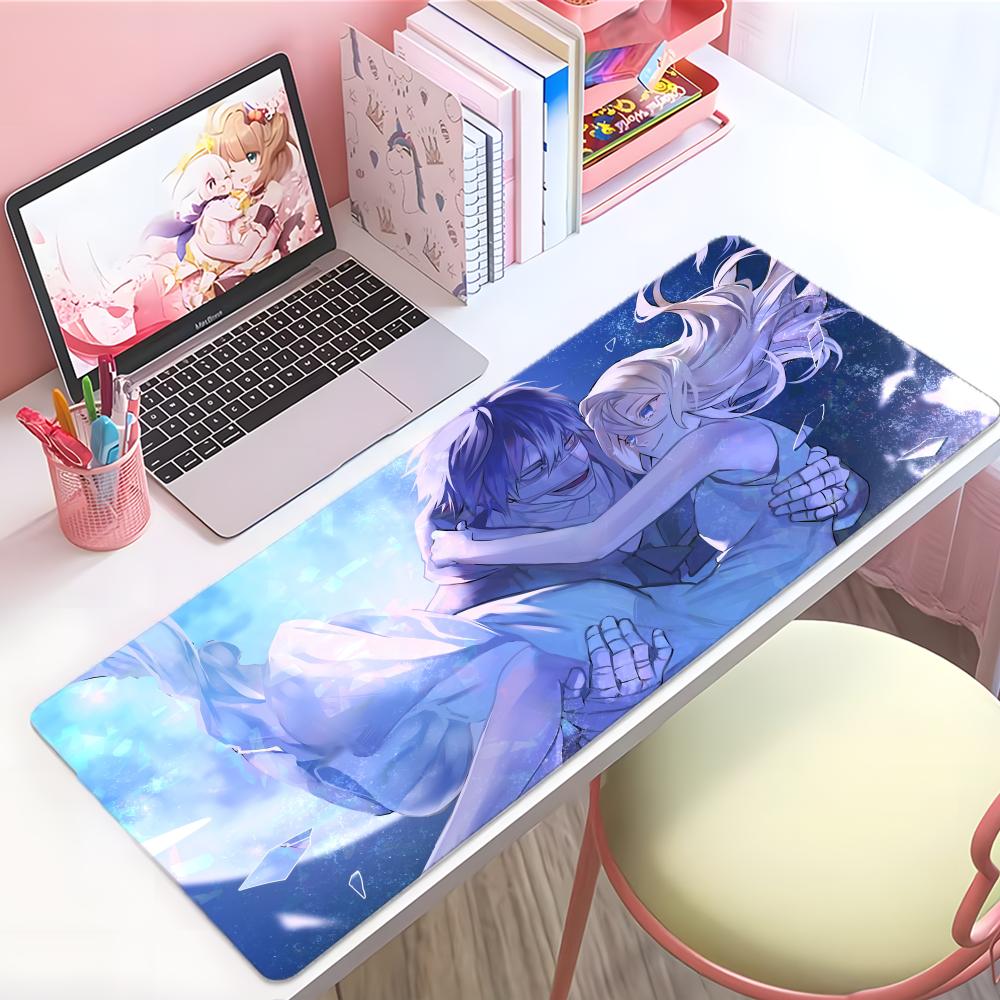 Dunkler gruseliger Anime AAngels Of Death Mauspads Groß Dicke Schreibtischunterlage Genähte Kanten Gaming-Mauspad Für PC
