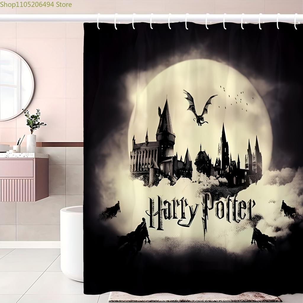 A Warner Bros. Themed Bathroom Set Including a Shower Curtain Made of Machine-Washable Polyester Featuring Designs from Animat