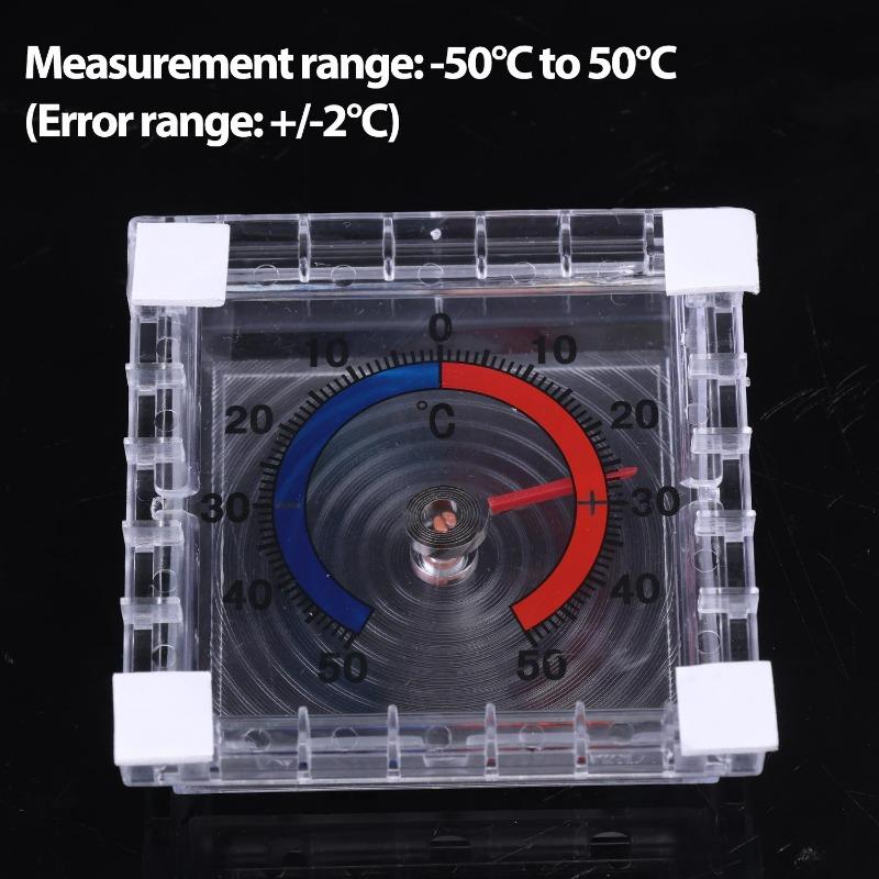 No Battery Dial Thermometer Outdoor Indoor Window Wall Temperature Thermometer -50°C~50°C Home Graduated Disc Measurement