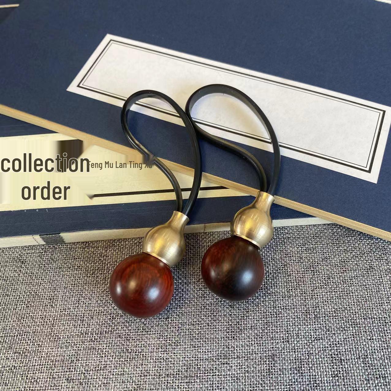 

Персонализированный брелок из меди и дерева - Подвеска для машины в китайском стиле, Креативный подарок для пар