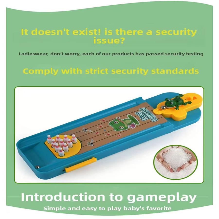 1Set-Mini Premium-Quality Desktop High-Standard Bowling Premium-Quality Game Top-Grade Toy High-Standard Funny Indoor Parent-Child Interactive