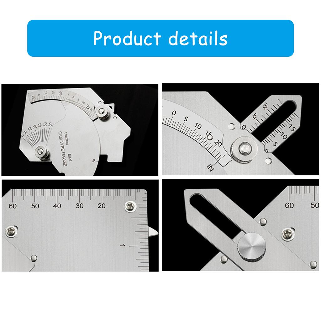 Steel Welding Gauge Weld Inspection Tool for Accurate Weld Inspection & Measurement of Fillet Throat & Bevel Angles