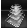 Acrylic Plastic Serving Trays Transparent Rectangular Serving Fruit Vegatable Food Tray Dishes Dinner Set Square Plates Dishes