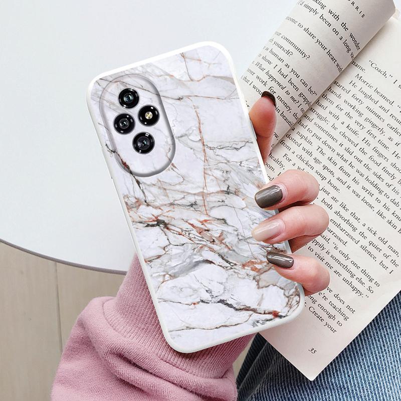 Colorful Marble Case For Honor 200 Luxury Soft Shockproof Cover Fundas For Honor200 90 Lite Shell Watercolor Oil Painting Coque