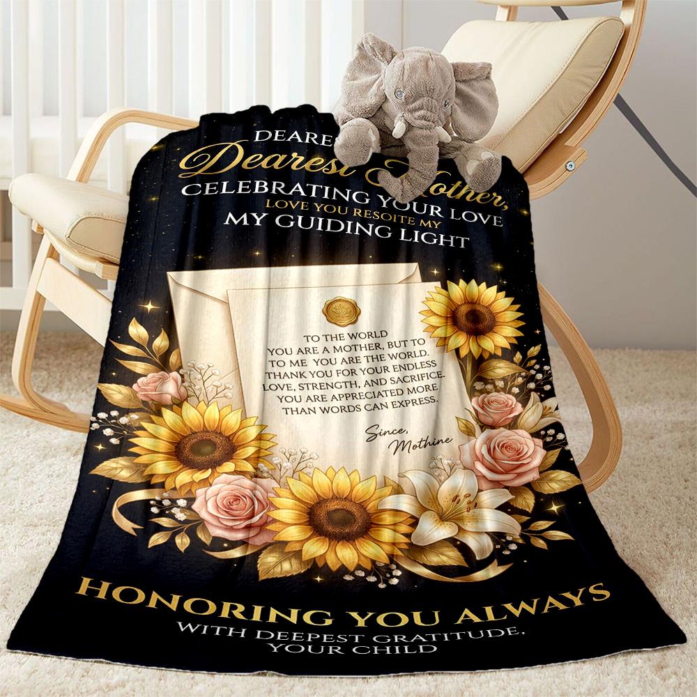 Mother's Love And Strength Blanket Suitable for sofas,travel, living rooms also a good gift for friends and family Suitable for all seasons.