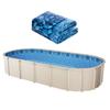 Oval Pool Liner 12x24ft Overlap Style Pool Liner 54in Wall Height