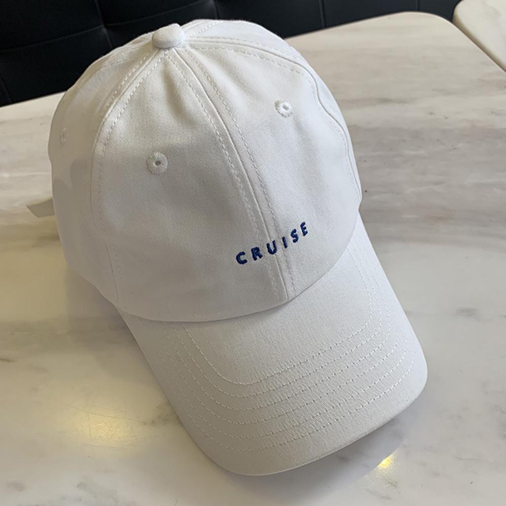 Letter Embroidered Baseball Cap Fashion Trend Versatile Casual Soft Top Curved Brim Sun Protection Baseball Cap
