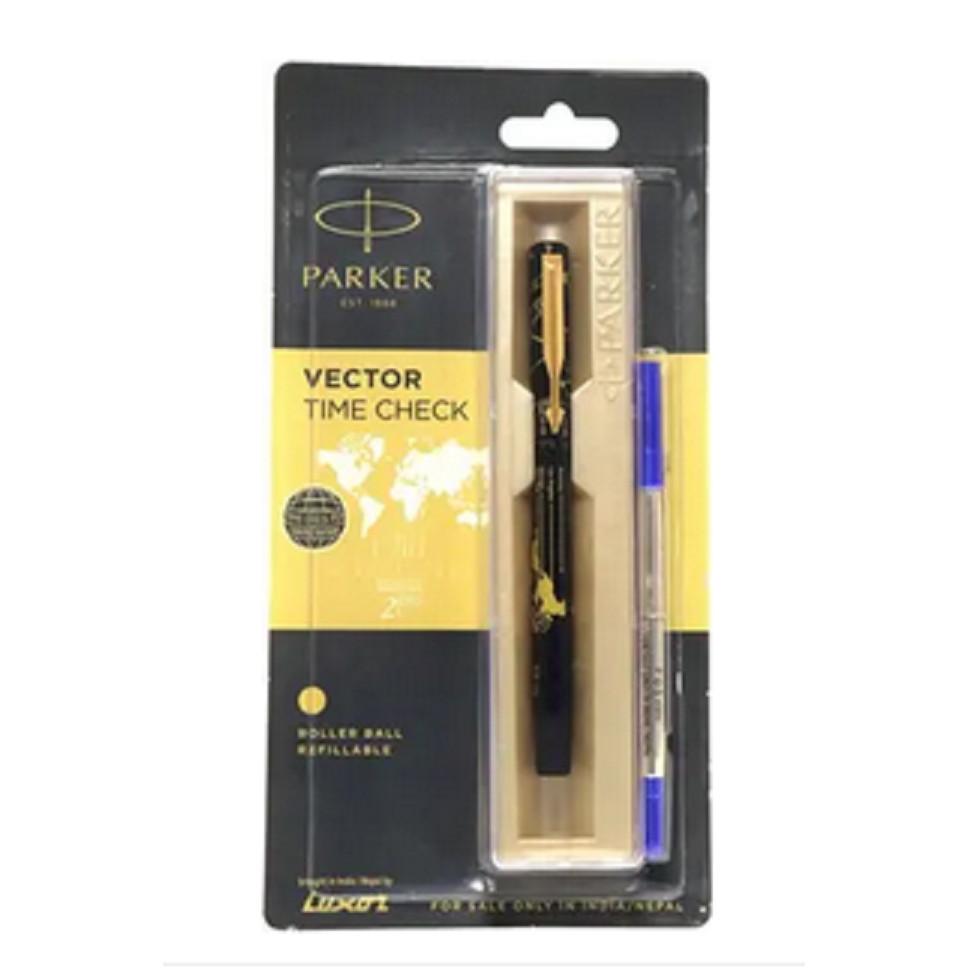 @ Parker Vector Шариковая ручка для проверки времени Синяя Ручка 64г Zr-8045-60%Скидка