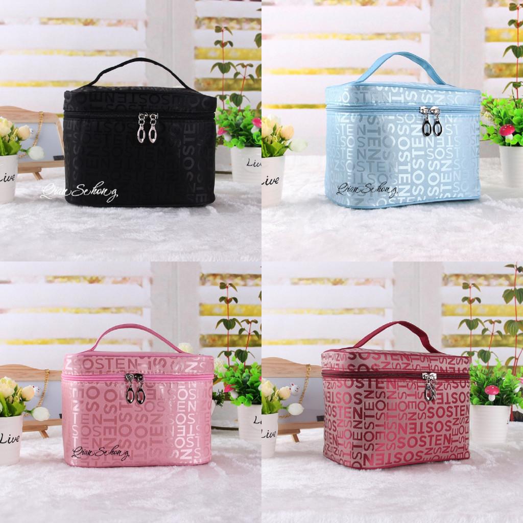 Stylish Sweet Large Capacity Cosmetic Bag Travel Storage Box For Home Use In Multiple Colors