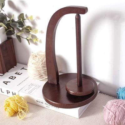 Garnhalter aus Holz mit magnetischen Befestigungen, sanfte Drehung, stabiles Design, Spinnrad-Aufbewahrungsregal