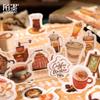 200 Pcs Vintage Stickers & Material Paper Set - Retro Decor for Journals, Scrapbooks, Planners & DIY Crafts, Perfect for Creativ