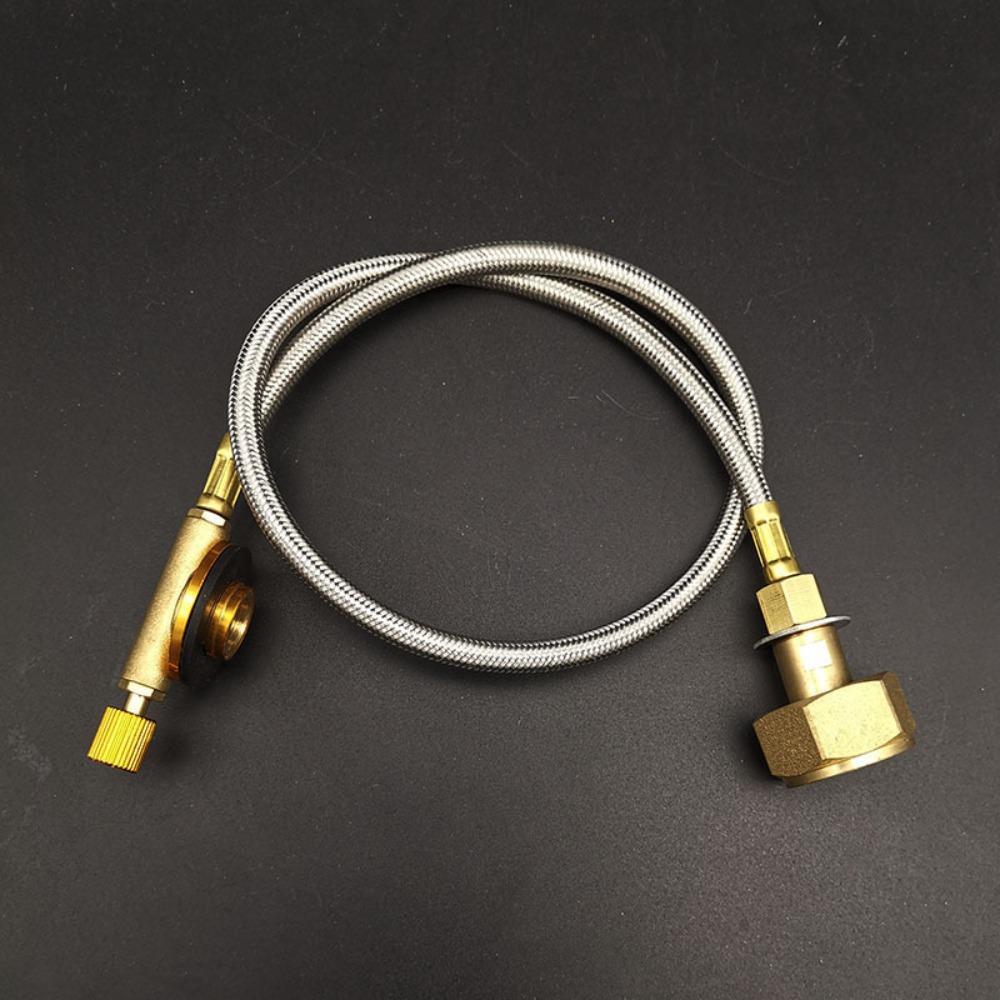 PVC/Metal Gas Cylinder Adapter Portable Camping Stove Adapter Propane Cylinder