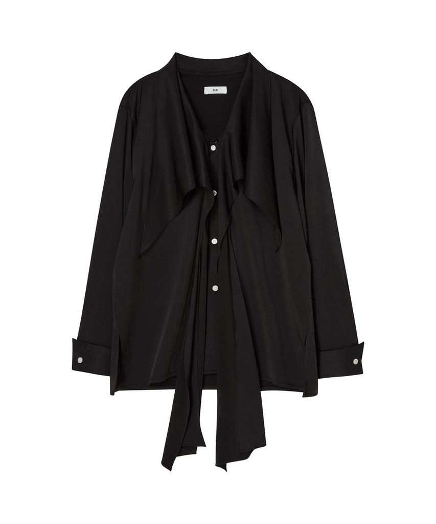 SILN Scarf Blouse (Black)