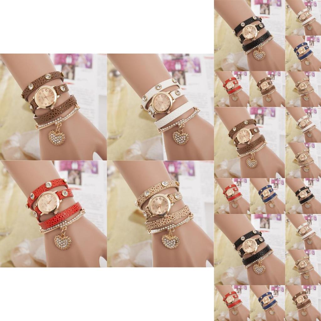 Klassische Damenuhr mit Quarzwerk und Lederarmband für den Freizeitbereich