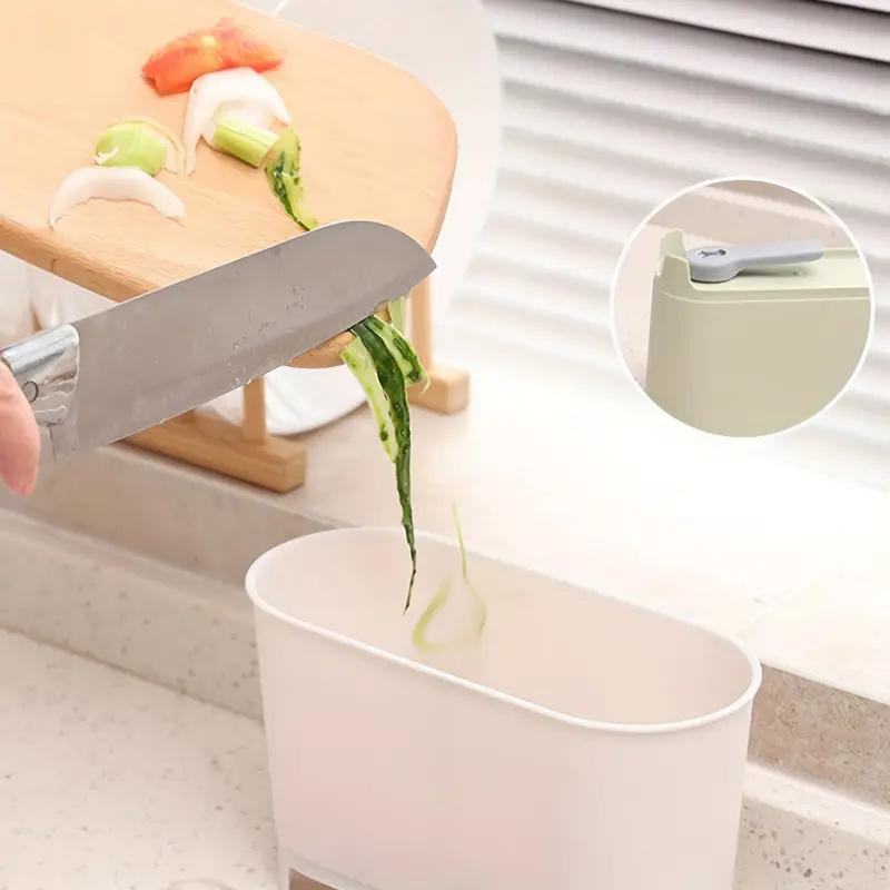 

1 шт. Слив для раковины, мусорное ведро для пищевых отходов, фильтр для остатков пищи, мусорное ведро для разделения сухого и влажного мусора, цвет случайный, для дома 4L белый