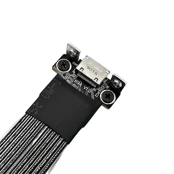 Black Plastic M.2 NVME to SFF-8611/8612 Flexible PCIe Cable, 1 Piece