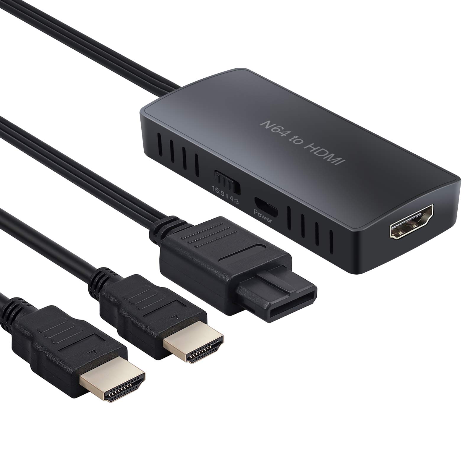 

LiNKFOR N64 в HDMI-адаптер для преобразования N64 в HDMI-конвертер, совместимый с USB-кабелем. HDMI-кабель в комплекте / GameCube/SNES 720P/1080P +