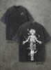 Streetwear Hunter X Hunter Killua Zoldyck Anime Washed T Shirt Spring Summer Vintage Mens Women Cotton Casual Oversized Tee Top