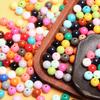 20Pcs 10mm 27 Colors Round Acrylic Loose Beads DIY for Jewelry Making Necklace Bracelet Accessories Sewing Handcrafted