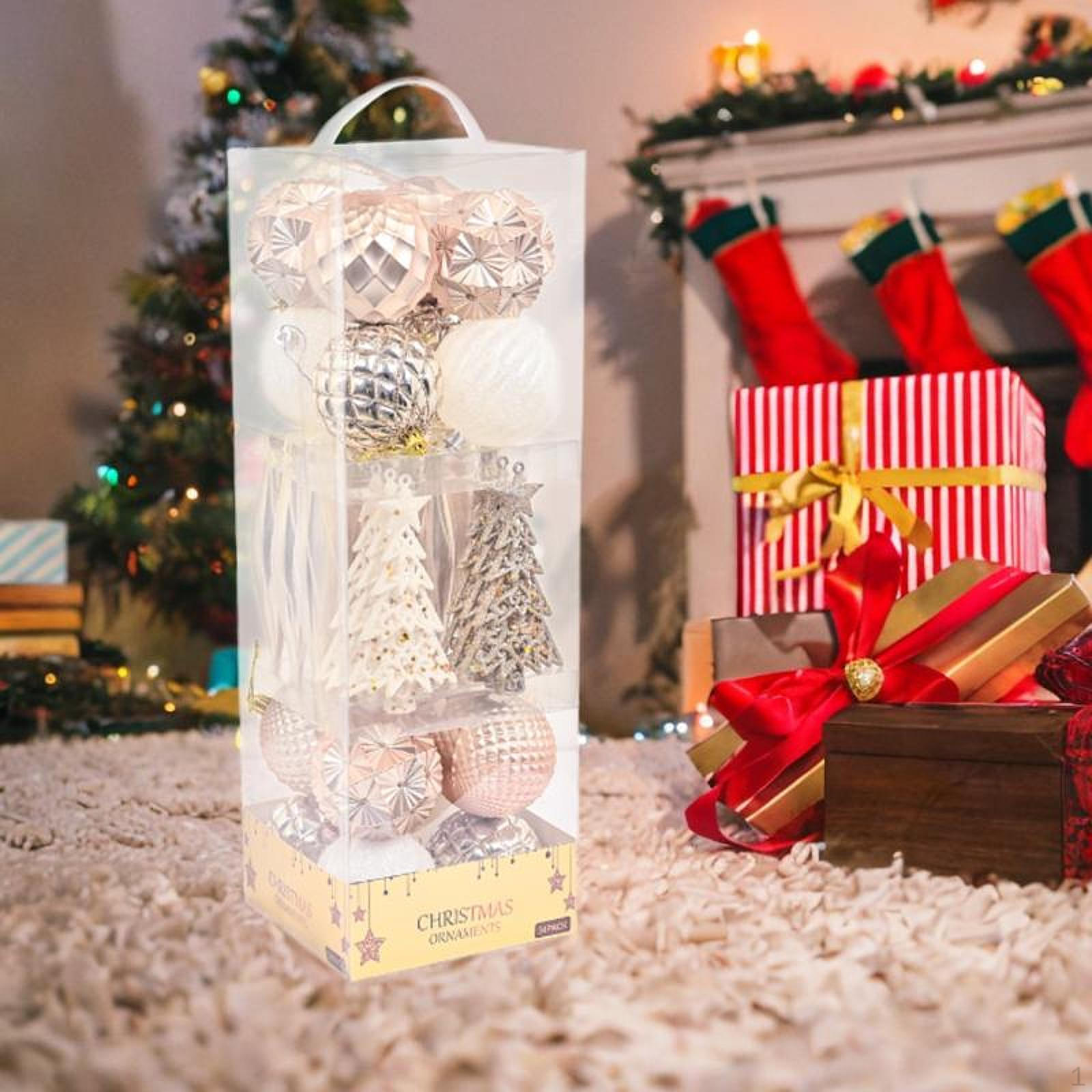 

34 Pieces Christmas Tree Decoration Charm Pendants for Hanging Parties And Celebrations Gold