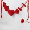 300cm Heart-Shaped Banner Reusable Valentine's Day Banner  Anniversary Celebration