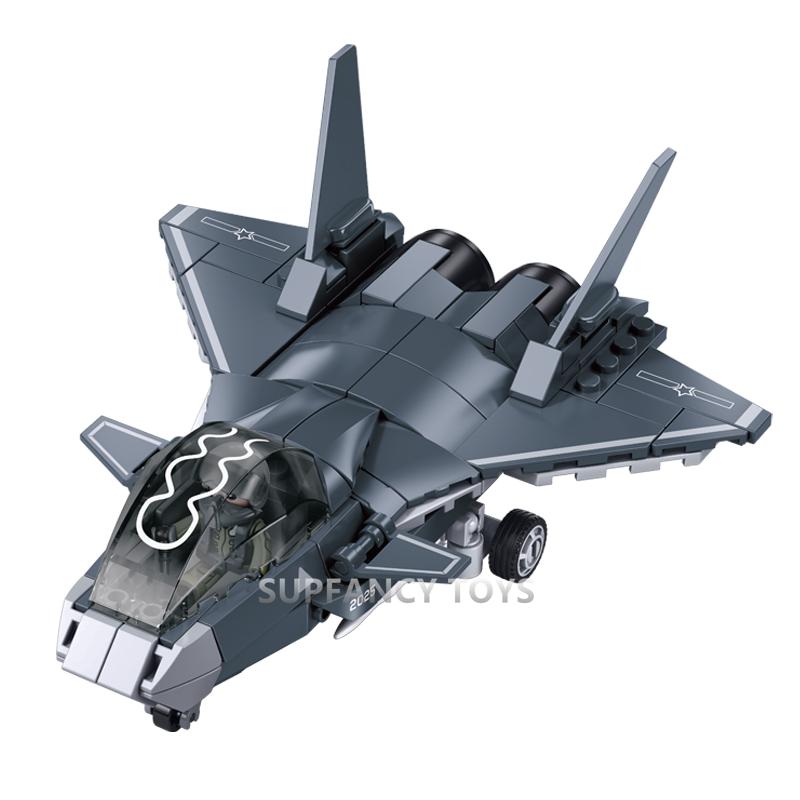 152Pcs Military Air Force Stealth Fighter Model Construction Blocks Set Educational Battle Plaything For Kids For Kids