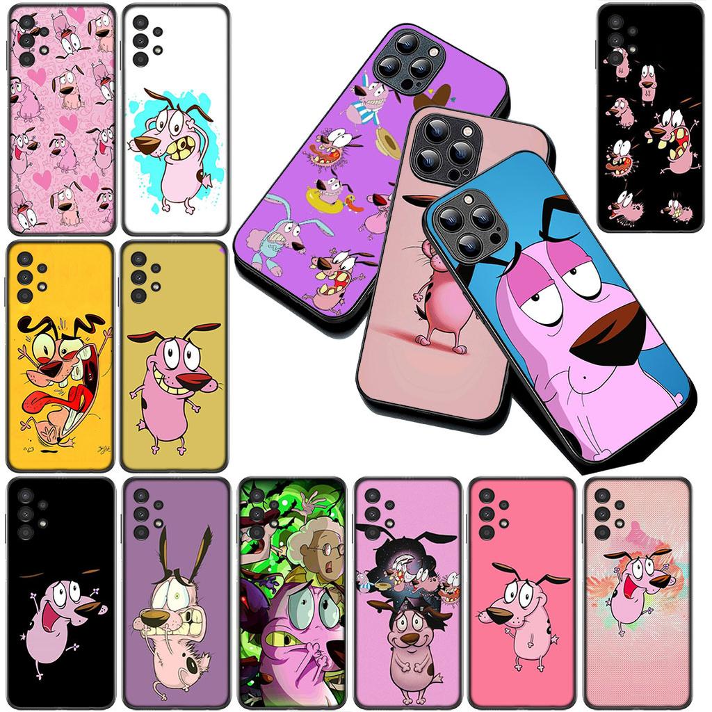 Anime C-Courages C-Cowardlys Dog Phone Case for Samsung Galaxy S20 S22 S21 FE Ultra Plus A07 A17 A15 A16 A25 A57 A37 Cover