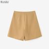 ZANZEA Women Casual Solid Color Loose Summer Short Pants