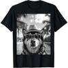Funny Alaskan Malamute Selfie Dog Summer Vacation T-Shirt