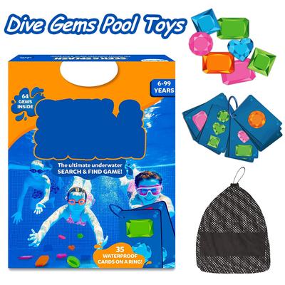 Kids Diving Game Toys Skillmatics Pool Toys Underwater Diving Game Seek & Splash Sinking Toy Water Sports Toy Pool Accessories