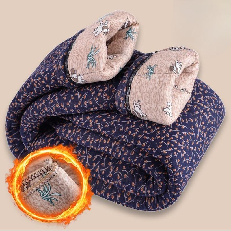 Cotton Pants Women's Winter Pants Increase Loose and Thickened Mother Plus Velvet Cotton Pants