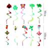 Hanging  Rotate Windmill Colorful Spiral Windchimes Vintage Animal Windmill  Yard Lawn