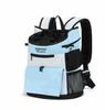 Portable Mesh Breathable Double Shoulder Cat Dog Backpack for Small and Medium Sized Pets Ideal for Outings