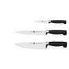Set of 3 Four Star Knives by Zwilling : Office, Slicer and Chef, Po 0.000000 Black
