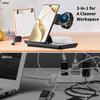 Foldable 3 In 1 Wireless Charger Desk Stand For Samsung S24 S23 Galaxy Watch 2-8 Active 1 2 Buds Pro LED Fast Charging Station