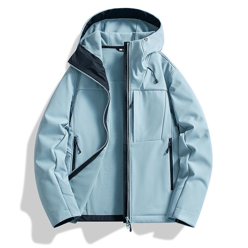 Unisex Windproof Waterproof Soft Shell Jacket - Outdoor, Warm, Casual Autumn/Winter Coat for Mountaineering