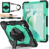 Stand Armor Case for Huawei MatePad 11.5 S 2025 2024 SLG-W50 SLG-W10 TGR-W09 360 Rotating Heavy Duty Cover with Shoulder Strap